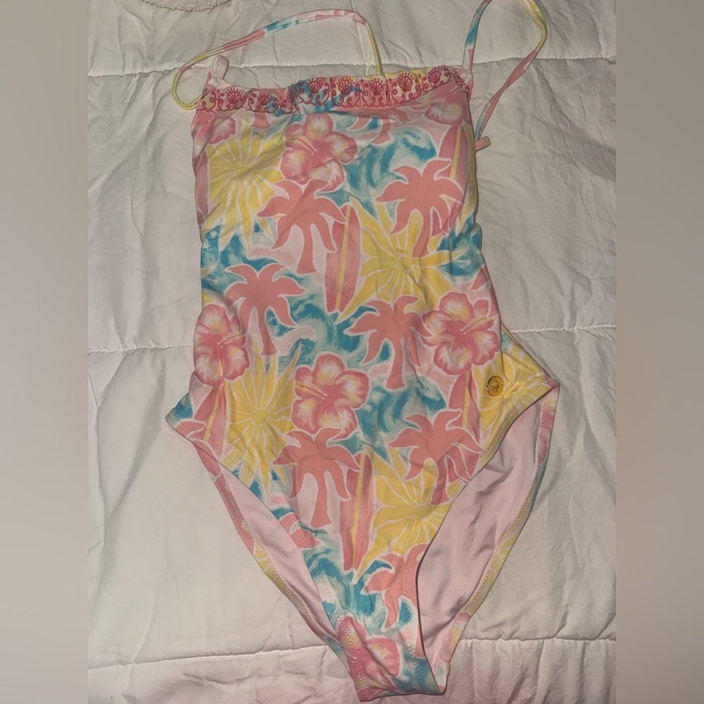 Tropical Print Women's One Piece Swimsuit